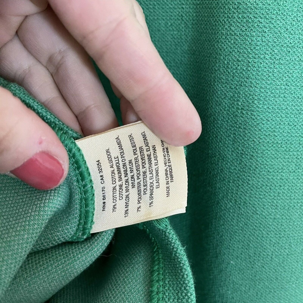 Anthropologie‎ Moth Women Garden Embossed 3/4 Cuff Sleeve Sweater Top Green XS - Picture 7 of 7